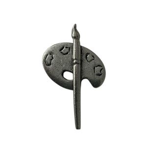 Jim Clift | Silver Artist Palette Brooch‎